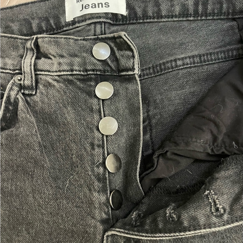Womens Reformation Black High Rise Jeans - Picture 2 of 5